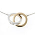 Pendant Necklace Sterling Silver and 18K Yellow Gold
