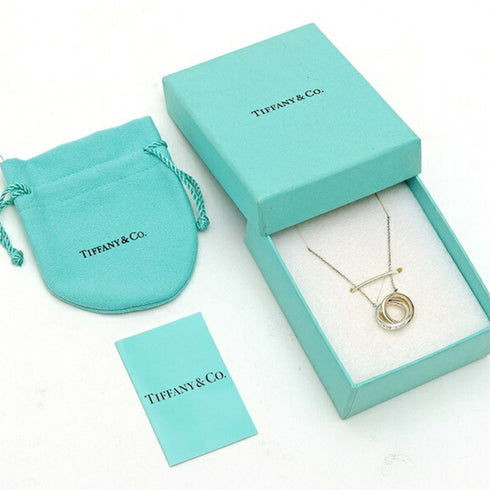 Pendant Necklace Sterling Silver and 18K Yellow Gold