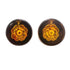 CC Logo Circle Earrings Metal Gold-Tone Metal