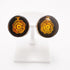 CC Logo Circle Earrings Metal Gold-Tone Metal
