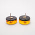 CC Logo Circle Earrings Metal Gold-Tone Metal