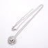 Camellia Pendant Necklace 18K White Gold with Diamond