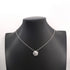 Camellia Pendant Necklace 18K White Gold with Diamond