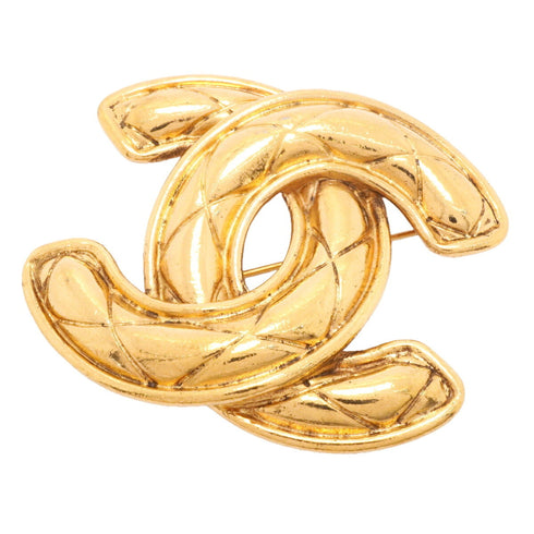 CC Logo Brooch Metal