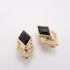 Rhinestone Clip-On Earrings Gold and Rhinestone