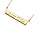 Notes Bar Pendant Necklace 18K Yellow Gold