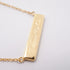Notes Bar Pendant Necklace 18K Yellow Gold