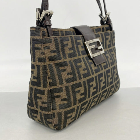 Vintage Shoulder Bag Zucca Canvas Medium