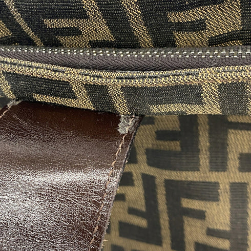 Vintage Shoulder Bag Zucca Canvas Medium