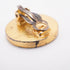 CC Logo Circle Clip-On Earrings Metal Gold-Tone Metal