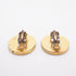CC Logo Circle Clip-On Earrings Metal Gold-Tone Metal