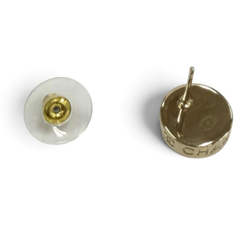 CC Logo Earrings Metal Gold-Tone Metal