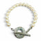 Charm Bracelet Sterling Silver with Freshwater Pearl