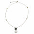 Double G Pendant Necklace Sterling Silver with Mother of Pearl