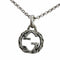 Interlocking G Pendant Necklace Sterling Silver
