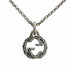 Interlocking G Pendant Necklace Sterling Silver