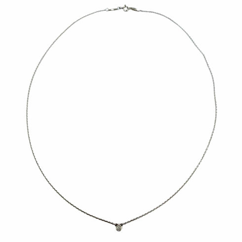 Elsa Peretti Pendant Necklace Sterling Silver 3mm