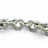 Vintage Heart Link Bracelet Sterling Silver and 18K Yellow Gold