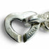 Vintage Heart Link Bracelet Sterling Silver and 18K Yellow Gold