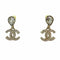 CC Logo Earrings Metal Gold-Tone Metal