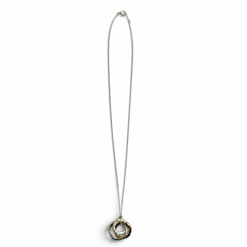 1837 Interlocking Circle Pendant Necklace Sterling Silver