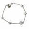 Bracelet Sterling Silver with Mother of Pearl and Colored Stone