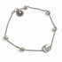 Bracelet Sterling Silver with Mother of Pearl and Colored Stone