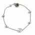 Bracelet Sterling Silver with Mother of Pearl and Colored Stone