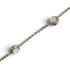 Bracelet Sterling Silver with Mother of Pearl and Colored Stone