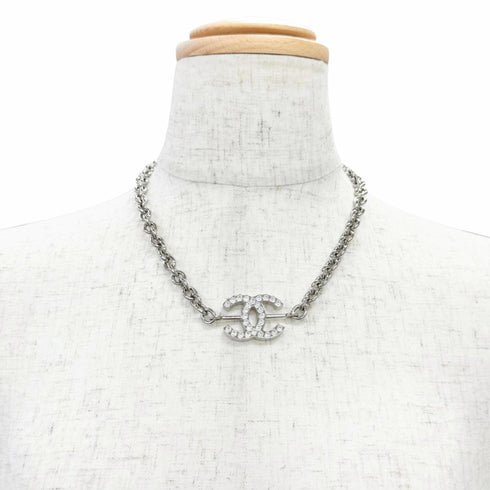 CC Logo Chain Pendant Necklace Sterling Silver