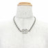 CC Logo Chain Pendant Necklace Sterling Silver