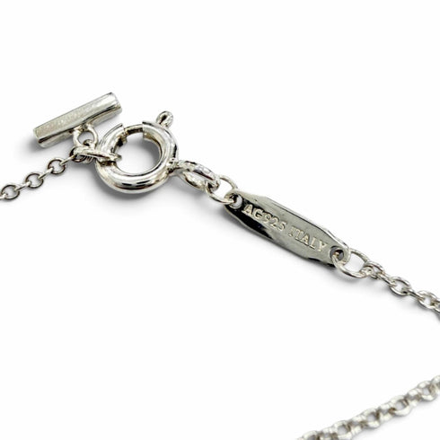 T Smile Pendant Necklace Sterling Silver