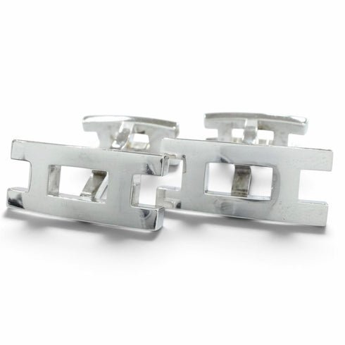 Parallel H Cufflinks Sterling Silver Bracelet