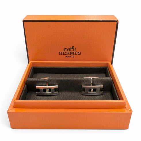 Parallel H Cufflinks Sterling Silver Bracelet