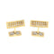 Cufflinks 18K Yellow Gold With Diamond Bracelet