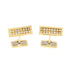 Cufflinks 18K Yellow Gold With Diamond Bracelet