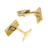 Cufflinks 18K Yellow Gold With Diamond Bracelet