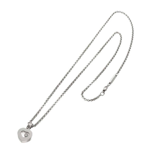 Happy Diamonds Pendant Necklace 18K White Gold