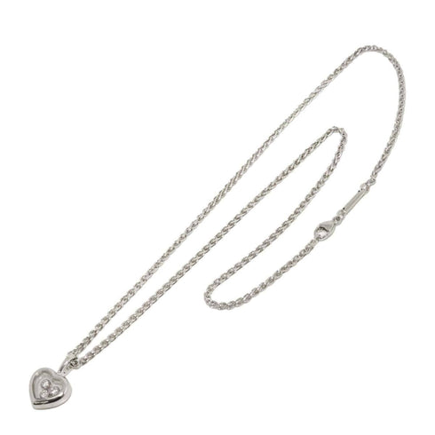 Happy Diamonds Pendant Necklace 18K White Gold