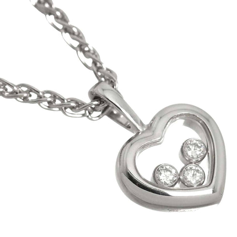 Happy Diamonds Pendant Necklace 18K White Gold