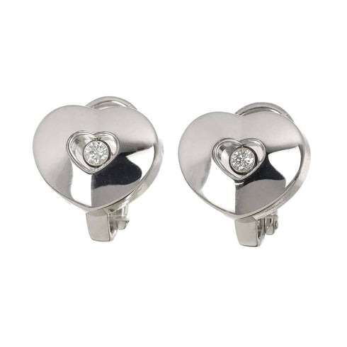 Clip-On Earrings Clip-On 18K White Gold