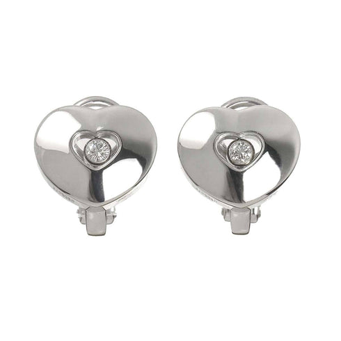 Clip-On Earrings Clip-On 18K White Gold