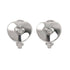 Clip-On Earrings Clip-On 18K White Gold