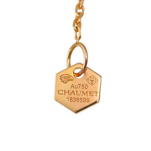 Pendant Necklace 18K Rose Gold with Diamond