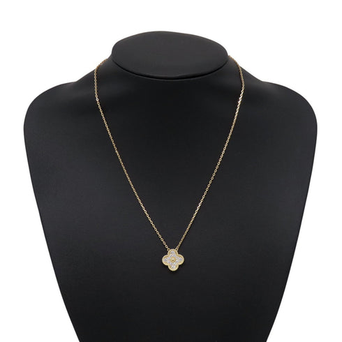 Alhambra Pendant Necklace 18K Yellow Gold and 18K Rose Gold