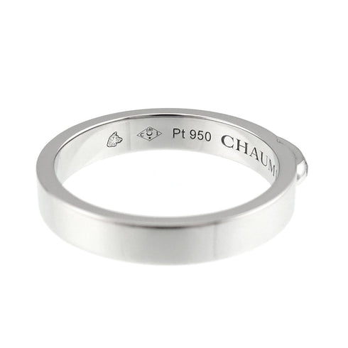 Band Ring Platinum with Diamond