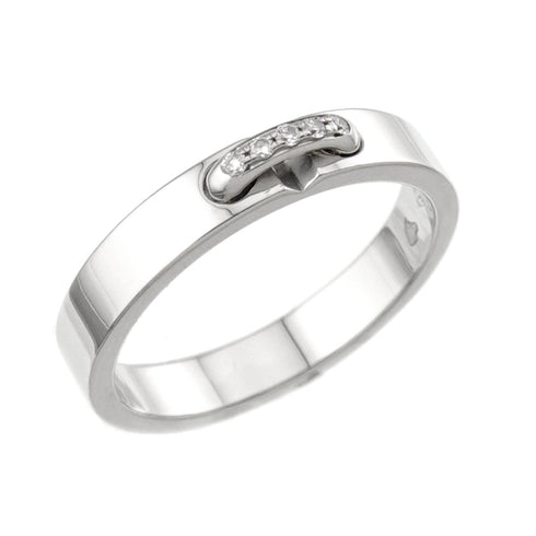 Band Ring Platinum with Diamond