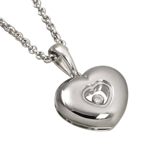 Pendant Necklace 18K White Gold 42cm