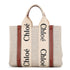 Woody Tote Canvas with Leather Small