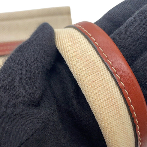 Woody Tote Canvas with Leather Small